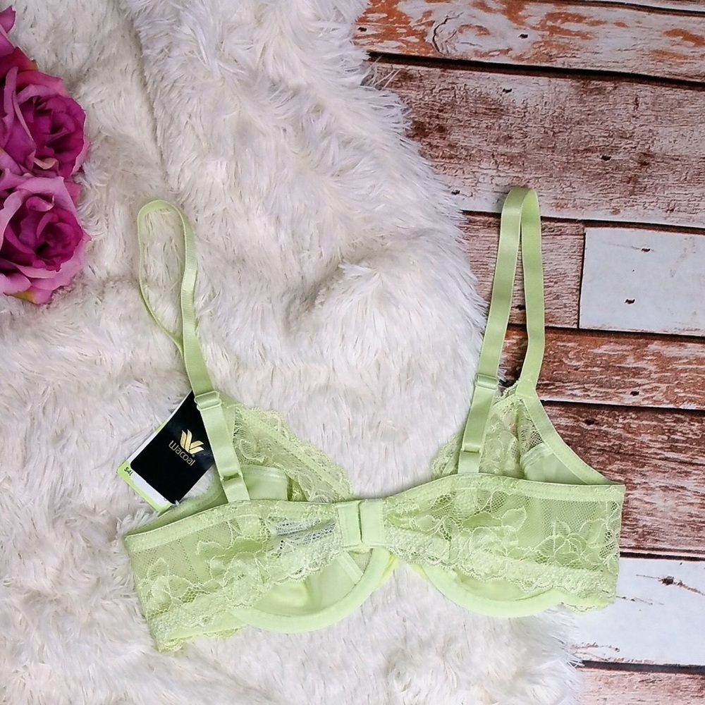 Wacoal Underwire Lace Bra - Lime Green - Picture 2 of 2